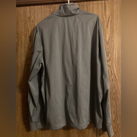 Polo Golf Ralph Lauren Size L Gray 3/4 Zip Long Sleeve Windbreaker Torrey Pines - Picture 2 of 12